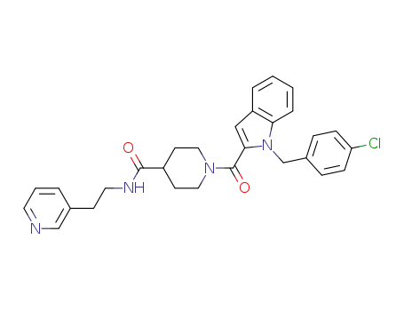1-(1-(4-chlorobenzyl)-1H-indole-2-carbonyl)-N-(2-(pyridin-3-yl)ethyl)piperidine-4-carboxamide