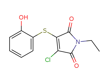 3-chloro-1-ethyl-4-(2-hydroxyphenylthio)-1H-pyrrole-2,5-dione