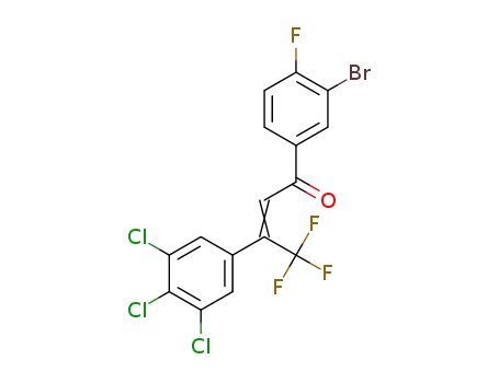 1-(3-bromo-4-fluorophenyl)-4,4,4-trifluoro-3-(3,4,5-trichlorophenyl)but-2-en-1-one