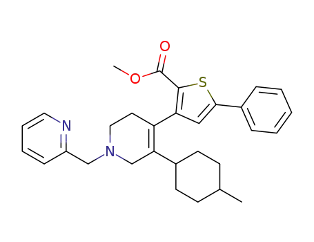methyl 3-[5-(4-methyl-cyclohexyl)-1-pyridin-2-ylmethyl-1,2,3,6-tetrahydro-pyridin-4-yl]-5-phenyl-thiophene-2-carboxylate