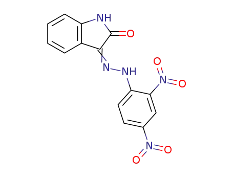 Molecular Structure of 2058-71-1 (3-[2-(2,4-dinitrophenyl)hydrazino]-2H-indol-2-one)