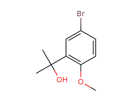 Molecular Structure of 338385-91-4 (2-(5-bromo-2-methoxyphenyl)propan-2-ol)