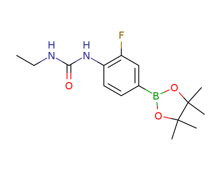 1-ethyl-3-[2-fluoro-4-(4,4,5,5-tetramethyl-[1,3,2]dioxaborolan-2-yl)phenyl]urea