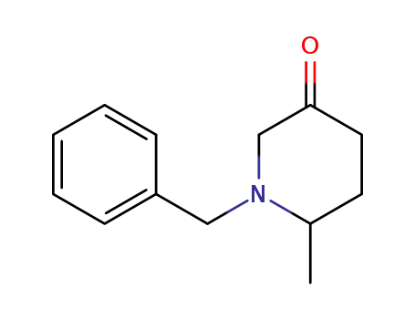 Molecular Structure of 83413-42-7 (3-Piperidinone, 6-methyl-1-(phenylmethyl)-)