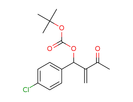 Molecular Structure of 1308286-01-2 (tert-butyl (1-(4-chlorophenyl)-2-methylene-3-oxobutyl) carbonate)