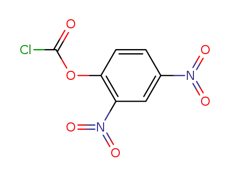 Molecular Structure of 34793-93-6 (Carbonochloridic acid, 2,4-dinitrophenyl ester)