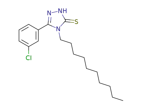 5-(3-chlorophenyl)-4-decyl-2,4-dihydro-3H-1,2,4-triazole-3-thione