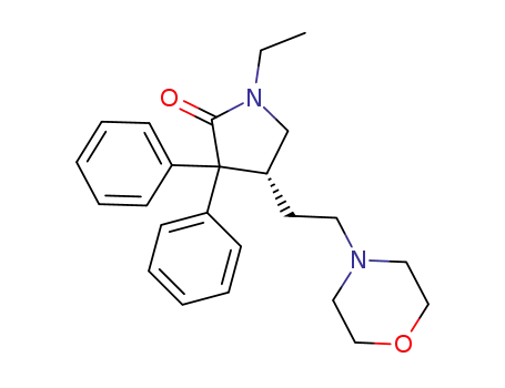 2-Pyrrolidinone, 1-ethyl-4-[2-(4-morpholinyl)ethyl]-3,3-diphenyl-, (R)-