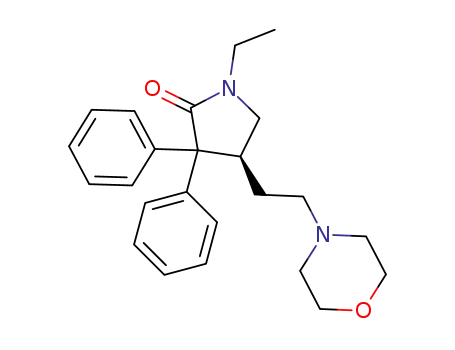 2-Pyrrolidinone, 1-ethyl-4-[2-(4-morpholinyl)ethyl]-3,3-diphenyl-, (S)-