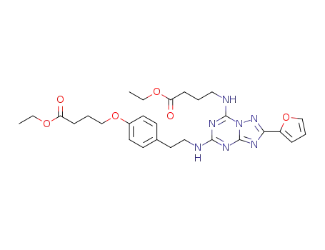 ethyl 4-((5-((4-(4-ethoxy-4-oxobutoxy)phenethyl)amino)-2-(furan-2-yl)-[1,2,4]triazolo[1,5-a][1,3,5]triazin-7-yl)amino)butanoate