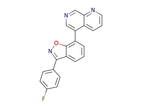 3-(4-fluorophenyl)-7-(1,7-naphthyridin-5-yl)benzo[d]isoxazole