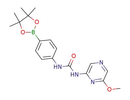 1-(6-methoxypyrazin-2-yl)-3-[4-(4,4,5,5-tetramethyl-[1,3,2]dioxaborolan-2-yl)phenyl]urea