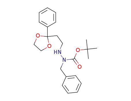 tert-butyl 1-benzyl-2-(2-(2-phenyl-1,3-dioxolan-2-yl)ethyl)hydrazinecarboxylate