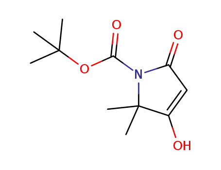 Molecular Structure of 1352723-60-4 (3-Hydroxy-2,2-diMethyl-5-oxo-2,5-dihydro-pyrrole-1-carboxylic acid tert-butyl ester)