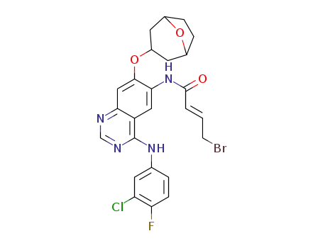 (E)-N-[7-(8-oxabicyclo[3.2.1]octan-3-yloxy)-4-(3-chloro-4-fluorophenylamino)quinazolin-6-yl]-4-bromo-2-butenamide