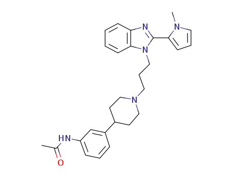 2-(1-methylpyrrol-2-yl)-1-{3-[4-(3-acetamidophenyl)piperidin-1-yl]propyl}-1H-benzimidazole
