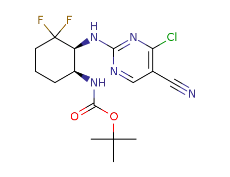 tert-butyl (1S,2S)-2-(4-chloro-5-cyanopyrimidin-2-ylamino)-3,3-difluorocyclohexylcarbamate