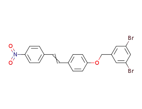 4-nitro-4′-(3″,5″-dibromophenylmethyloxy)diphenylethylene