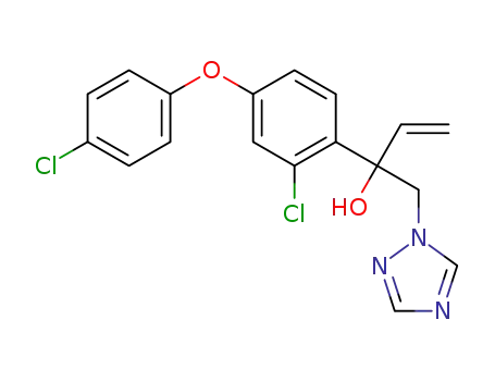 Molecular Structure of 1419875-43-6 (2-[2-chloro-4-(4-chlorophenoxy)phenyl]-1-(1,2,4-triazol-1-yl)but-3-en-2-ol)