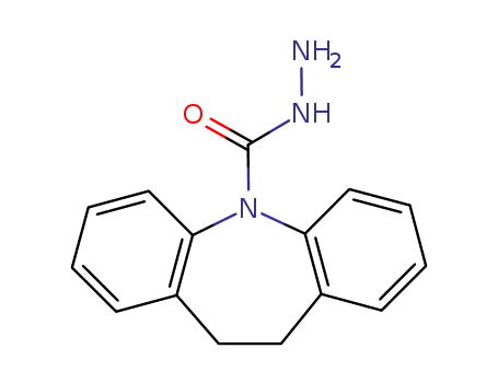 Molecular Structure of 1676-31-9 (10,11-Dihydro-dibenzo[b,f]azepine-5-carboxylic acid hydrazide)