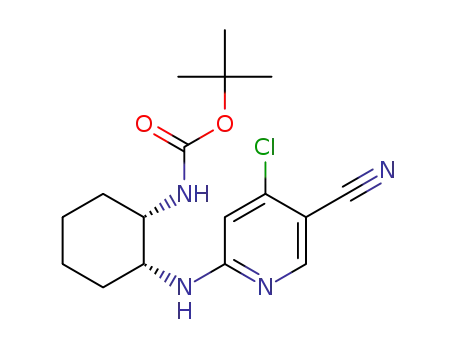 tert-butyl {(1S,2R)-2-[(4-chloro-5-cyanopyridin-2-yl)amino]cyclohexyl}carbamate