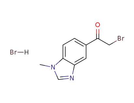 2-Bromo-1-(1-methyl-1H-benzimidazol-5-yl)ethanone hydrobromide