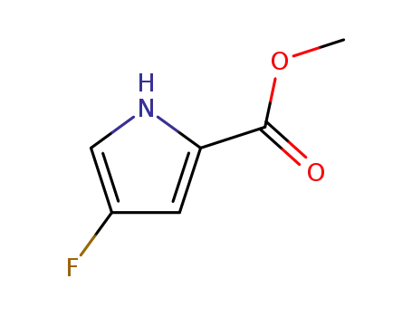 Molecular Structure of 475561-89-8 (1H-Pyrrole-2-carboxylicacid,4-fluoro-,methylester(9CI))
