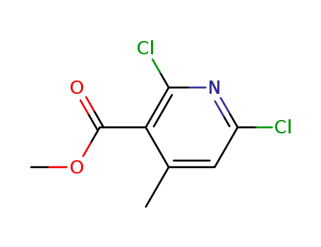 Molecular Structure of 1013648-04-8 (methyl 2,6-dichloro-4-methylnicotinate)