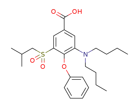 Molecular Structure of 1431501-06-2 (3-(N,N-dibutylamino)-4-phenoxy-5-iso-butylsulfonylbenzoic acid)
