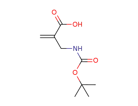 Molecular Structure of 1233234-94-0 (α-(tert-butoxycarbonylaminomethyl)acrylic acid)