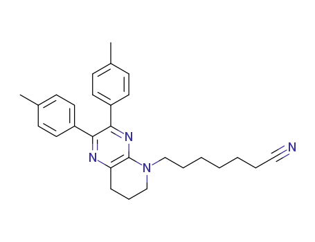 7-(2,3-di-p-tolyl-7,8-dihydropyrido[2,3-b]pyrazin-5(6H)-yl)heptanenitrile