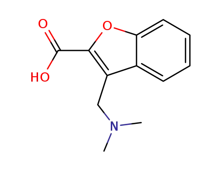 Molecular Structure of 1039892-27-7 (3-((dimethylamino)methyl)benzofuran-2-carboxylic acid)
