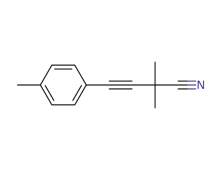 2,2-dimethyl-4-(p-tolyl)but-3-ynenitrile