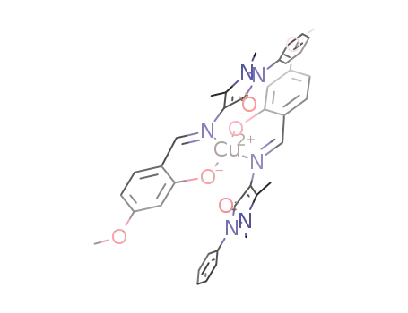 [Cu(1-phenyl-2,3-dimethyl-4-(N-2-oxy-methoxybenzaldehyde)-3-pyrazolin-5-one)2]