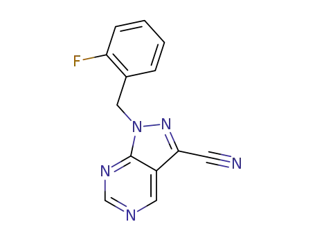 1-(2-fluorobenzyl)-1H-pyrazolo[3,4-d]pyrimidine-3-carbonitrile