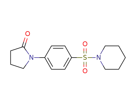 Molecular Structure of 293325-17-4 (1-(4-(piperidin-1-ylsulfonyl)phenyl)pyrrolidin-2-one)