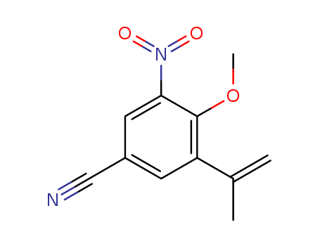 4-methoxy-3-nitro-5-(prop-1-en-2-yl)benzonitrile
