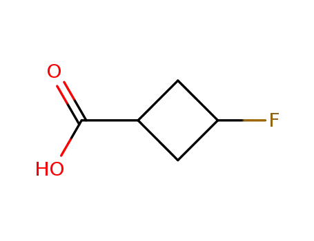 Molecular Structure of 122665-96-7 (3-Fluorocyclobutanecarboxylic acid)