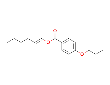 Molecular Structure of 1440548-48-0 ((E)-hex-1-enyl 4-propoxybenzoate)