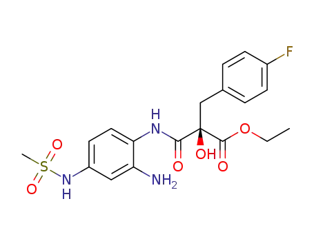 (R)-ethyl 3-(2-amino-4-(methylsulfonamido)phenylamino)-2-(4-fluorobenzyl)-2-hydroxy-3-oxopropanoate