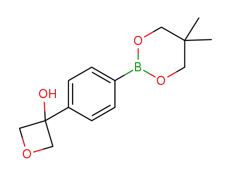3-[4-(5,5-dimethyl-1,3,2-dioxaborinan-2-yl)phenyl]oxetan-3-ol