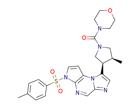 ((3S,4R)-3-methyl-4-(3-tosyl-3H-imidazo[1,2-a]pyrrolo[2,3-e]pyrazin-8-yl)pyrrolidin-1-yl)(morpholino)methanone