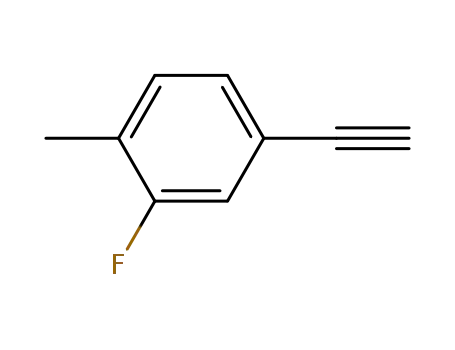 Molecular Structure of 145069-53-0 (4-ETHYNYL-2-FLUORO-1-METHYL-BENZENE)