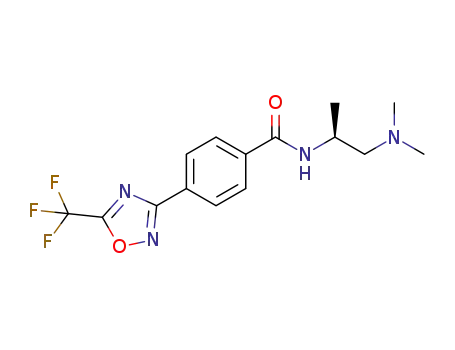 (S)-N-(1-(dimethylamino)propan-2-yl)-4-(5-(trifluoromethyl)-1,2,4-oxadiazol-3-yl)benzamide