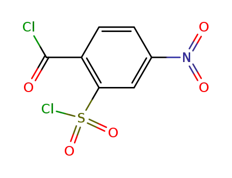 Molecular Structure of 90110-01-3 (2-chlorosulfonyl-4-nitro-benzoyl chloride)
