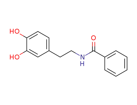 Molecular Structure of 54210-14-9 (Benzamide, N-[2-(3,4-dihydroxyphenyl)ethyl]-)