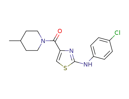 N-(4-chlorophenyl)-4-[(4-methyl-1-piperidinyl)carbonyl]-1,3-thiazol-2-amine