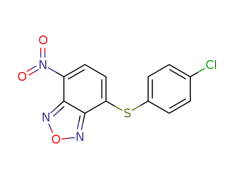 Molecular Structure of 53619-63-9 (4-[(4-chlorophenyl)sulfanyl]-7-nitro-2,1,3-benzoxadiazole)