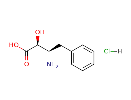 Molecular Structure of 128223-55-2 ((2S,3R)-3-AMINO-2-HYDROXY-4-PHENYLBUTYRIC ACID HYDROCHLORIDE)