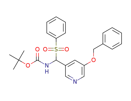 tert-butyl {[5-(benzyloxy)pyridin-3-yl](phenylsulfonyl)methyl}carbamate